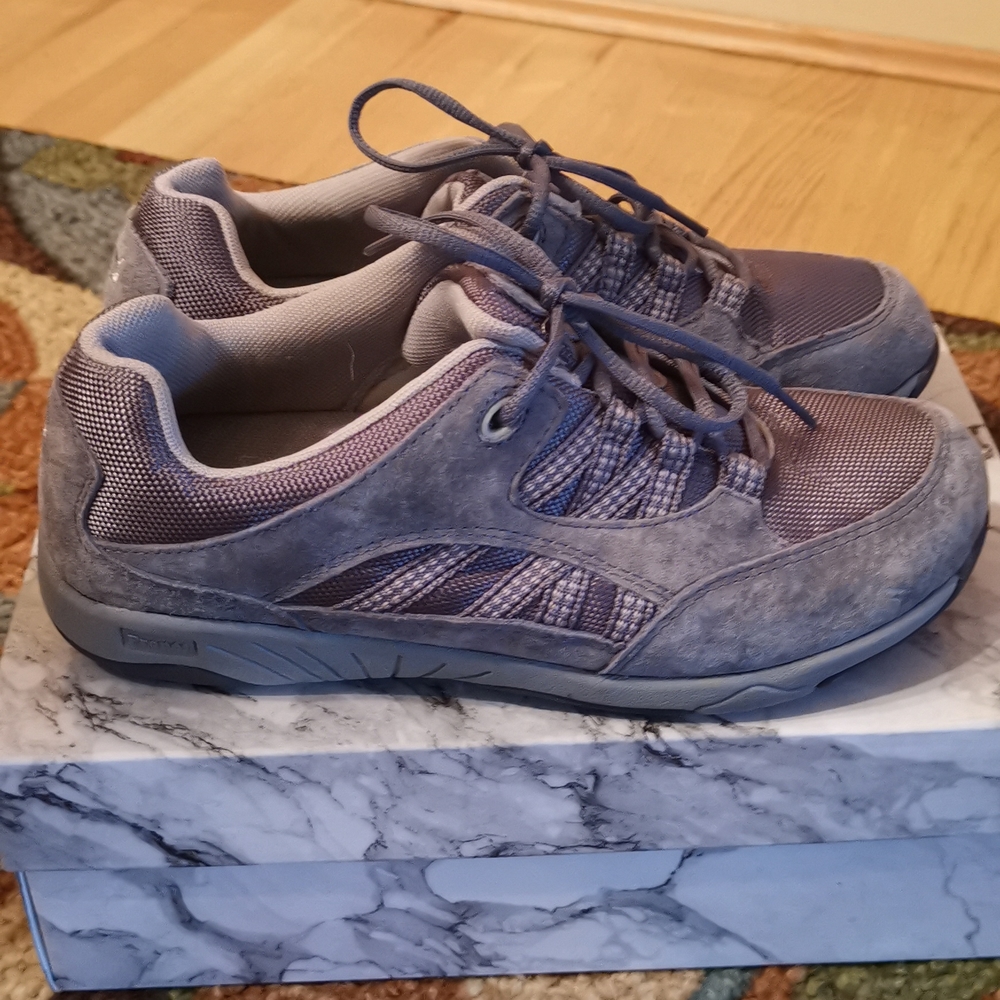 Grey Suede Propet Walking Shoes